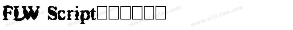 FLW Script字体转换